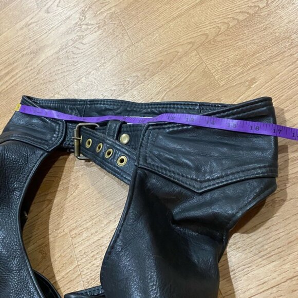 California Creations Leather Made in the USA Motorcycle Chaps size medium - Picture 7 of 10